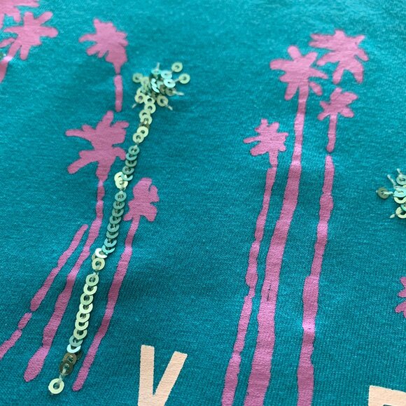 Crazy 8 Children's Place Grils T-shirts Blue Green Size 14 Unicorn Short Sleeves - Picture 8 of 16